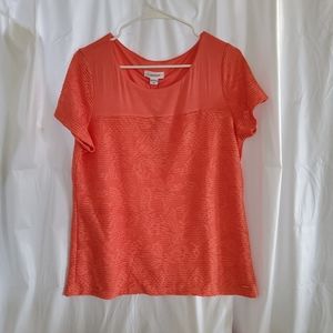 Calvin Klein orange shirt